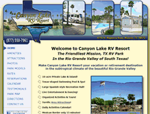 Tablet Screenshot of canyonlakervresort.com